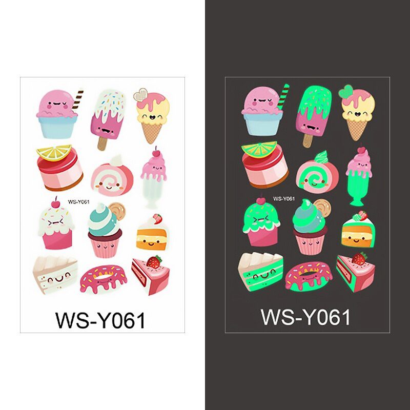 Luminous Tattoo Sticker Children Arm Face Glowing Tattoo Children Body Art Tattoo Dinosaur Pirate Unicorn Mermaid Tattoo Cartoon Luminous Tattoo Sticker Children Arm Face Glowing Tattoo Children Body Art Tattoo Dinosaur Pirate Unicorn Mermaid Tattoo Cartoon