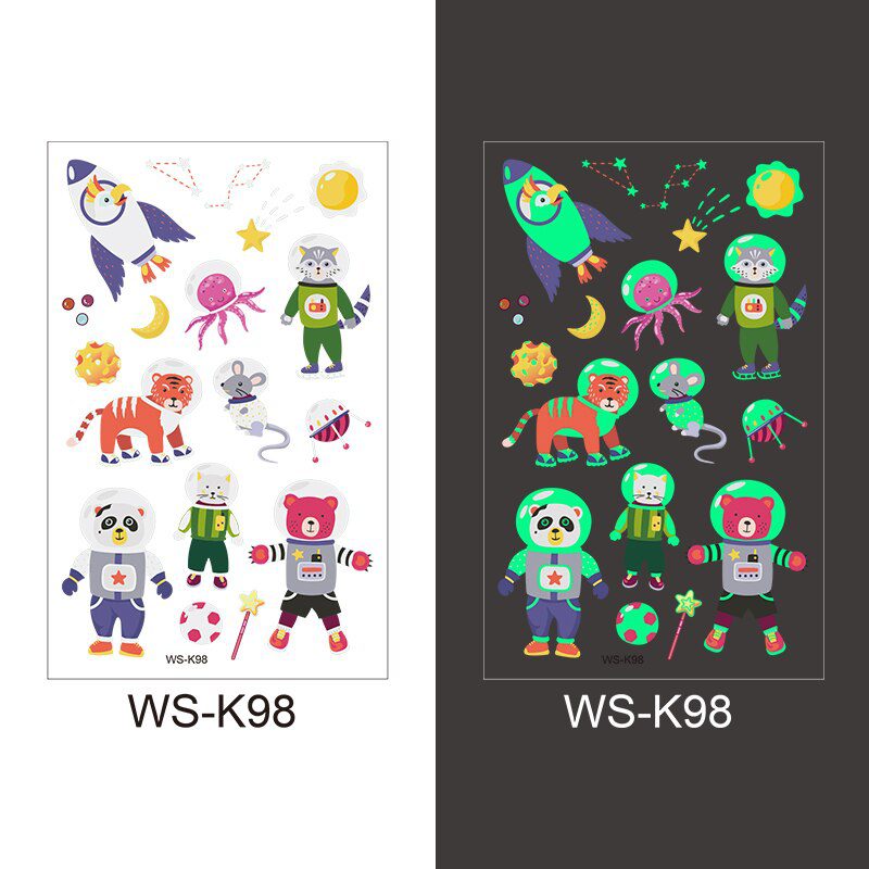 Luminous Tattoo Sticker Children Arm Face Glowing Tattoo Children Body Art Tattoo Dinosaur Pirate Unicorn Mermaid Tattoo Cartoon Luminous Tattoo Sticker Children Arm Face Glowing Tattoo Children Body Art Tattoo Dinosaur Pirate Unicorn Mermaid Tattoo Cartoon