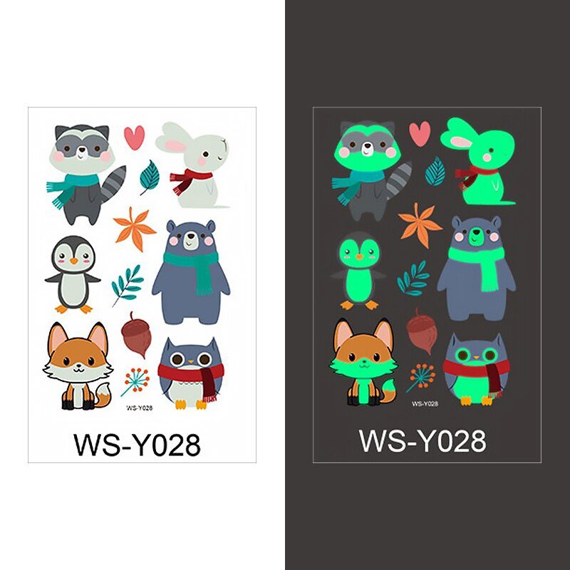 Luminous Tattoo Sticker Children Arm Face Glowing Tattoo Children Body Art Tattoo Dinosaur Pirate Unicorn Mermaid Tattoo Cartoon Luminous Tattoo Sticker Children Arm Face Glowing Tattoo Children Body Art Tattoo Dinosaur Pirate Unicorn Mermaid Tattoo Cartoon