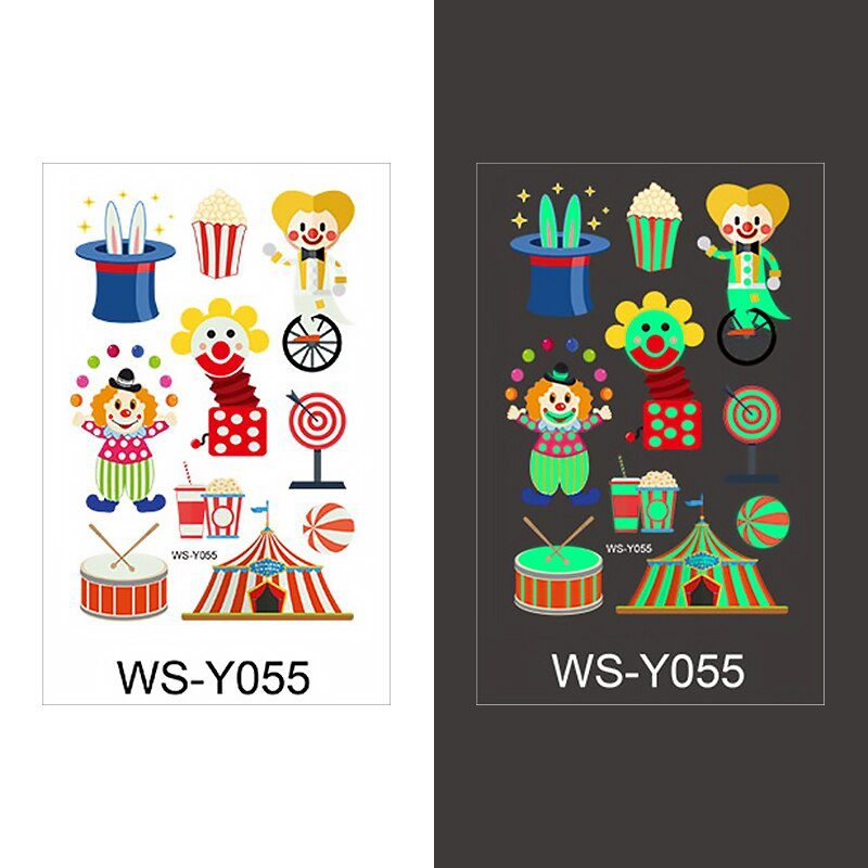 Luminous Tattoo Sticker Children Arm Face Glowing Tattoo Children Body Art Tattoo Dinosaur Pirate Unicorn Mermaid Tattoo Cartoon Luminous Tattoo Sticker Children Arm Face Glowing Tattoo Children Body Art Tattoo Dinosaur Pirate Unicorn Mermaid Tattoo Cartoon