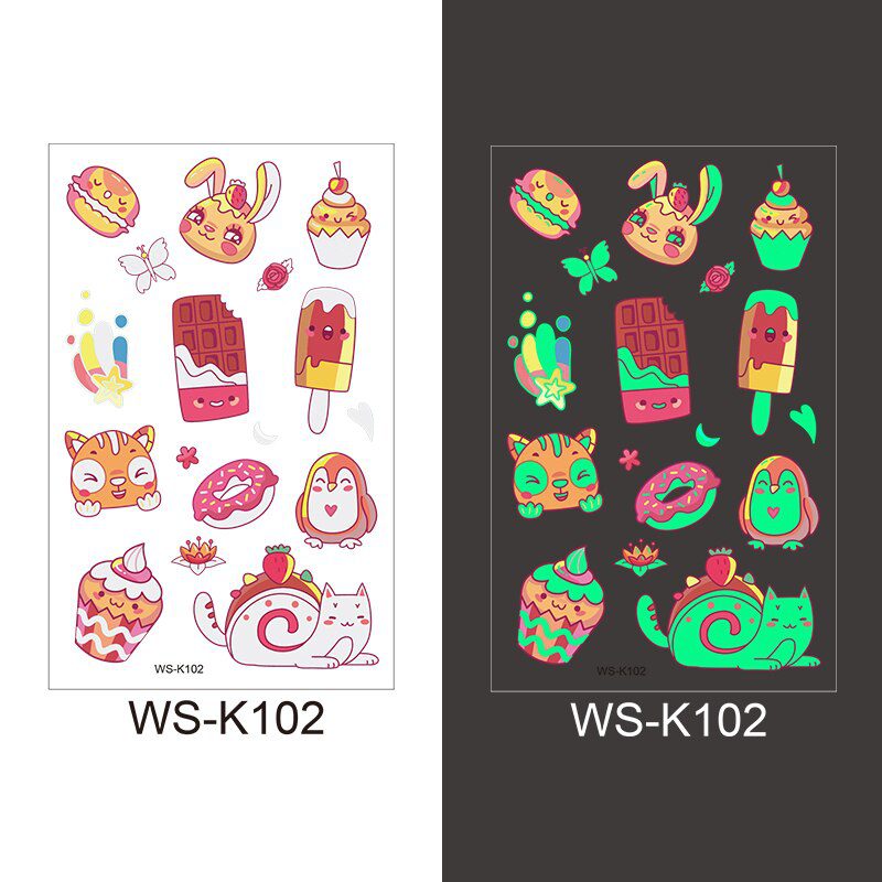 Luminous Tattoo Sticker Children Arm Face Glowing Tattoo Children Body Art Tattoo Dinosaur Pirate Unicorn Mermaid Tattoo Cartoon Luminous Tattoo Sticker Children Arm Face Glowing Tattoo Children Body Art Tattoo Dinosaur Pirate Unicorn Mermaid Tattoo Cartoon