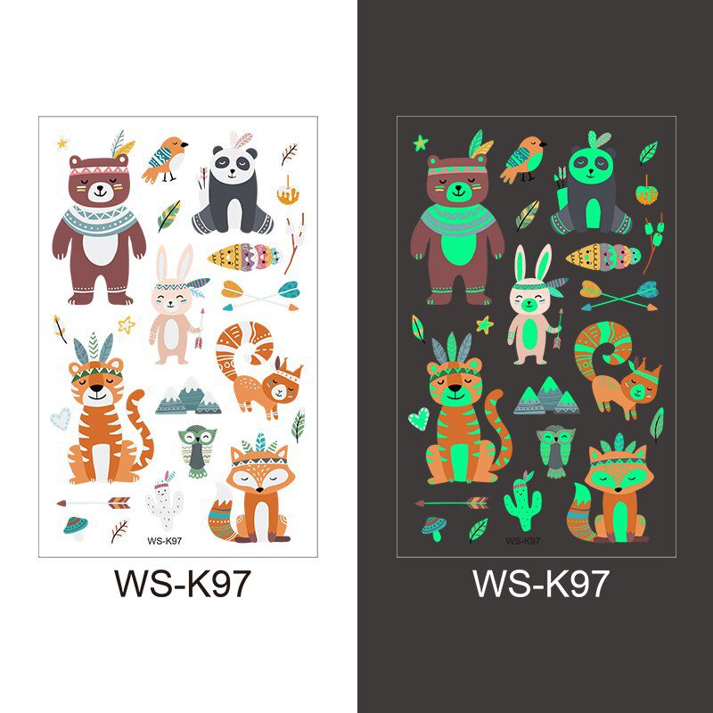 Luminous Tattoo Sticker Children Arm Face Glowing Tattoo Children Body Art Tattoo Dinosaur Pirate Unicorn Mermaid Tattoo Cartoon Luminous Tattoo Sticker Children Arm Face Glowing Tattoo Children Body Art Tattoo Dinosaur Pirate Unicorn Mermaid Tattoo Cartoon