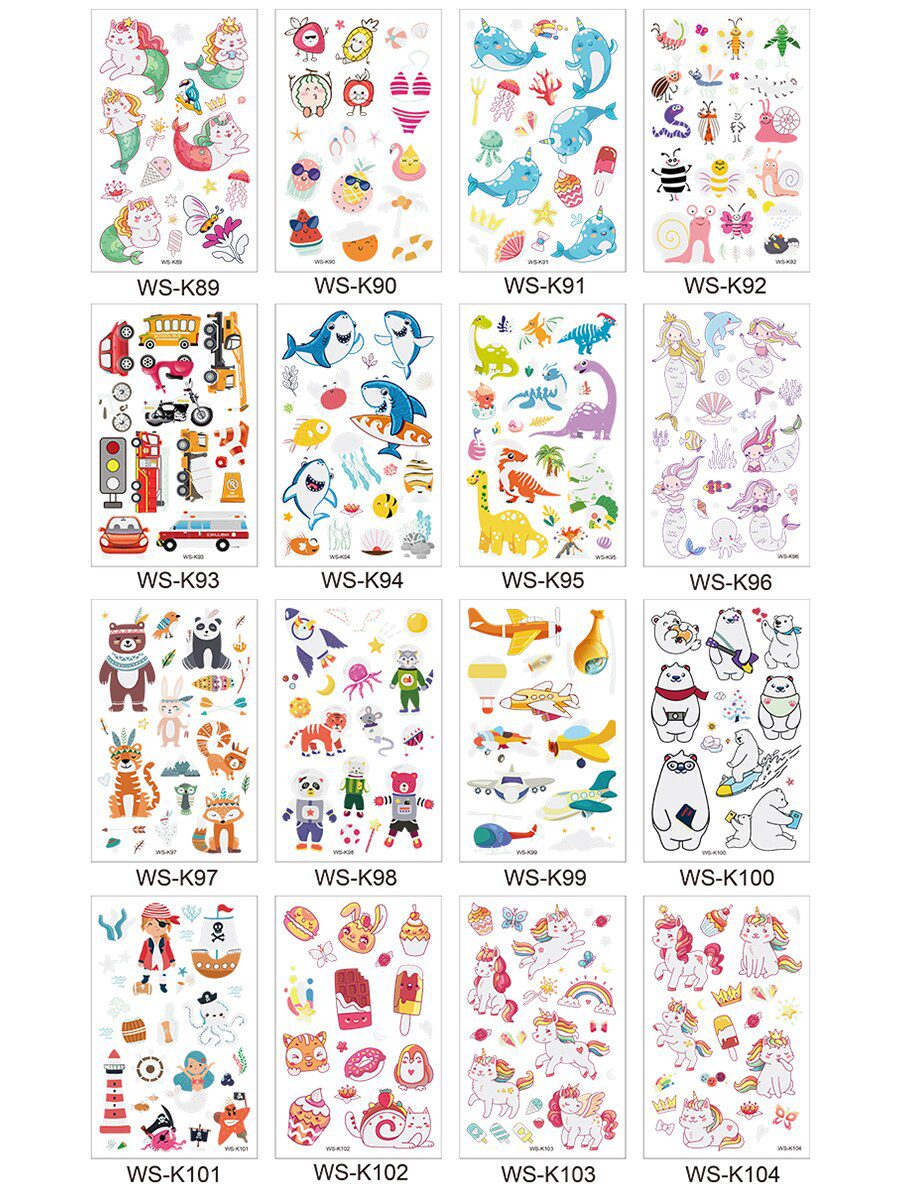 Luminous Tattoo Sticker Children Arm Face Glowing Tattoo Children Body Art Tattoo Dinosaur Pirate Unicorn Mermaid Tattoo Cartoon Luminous Tattoo Sticker Children Arm Face Glowing Tattoo Children Body Art Tattoo Dinosaur Pirate Unicorn Mermaid Tattoo Cartoon