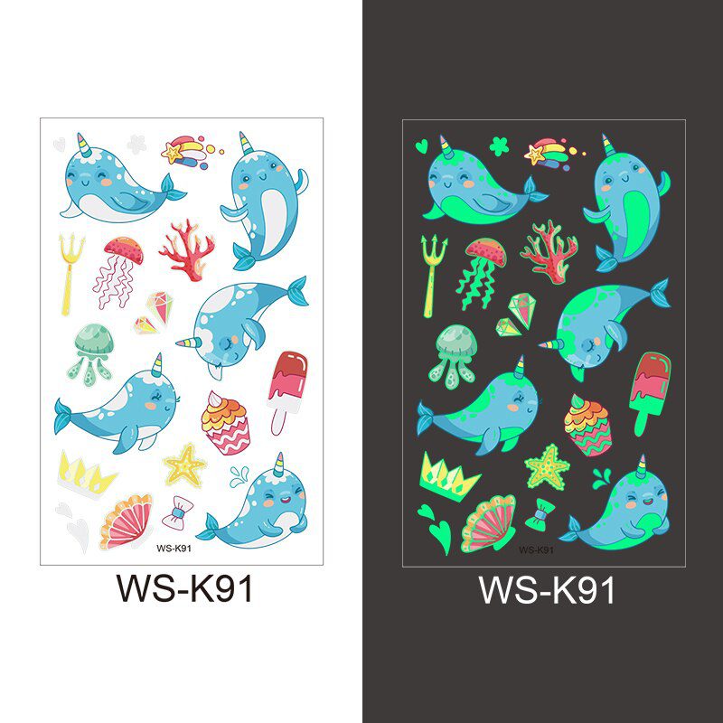 Luminous Tattoo Sticker Children Arm Face Glowing Tattoo Children Body Art Tattoo Dinosaur Pirate Unicorn Mermaid Tattoo Cartoon Luminous Tattoo Sticker Children Arm Face Glowing Tattoo Children Body Art Tattoo Dinosaur Pirate Unicorn Mermaid Tattoo Cartoon
