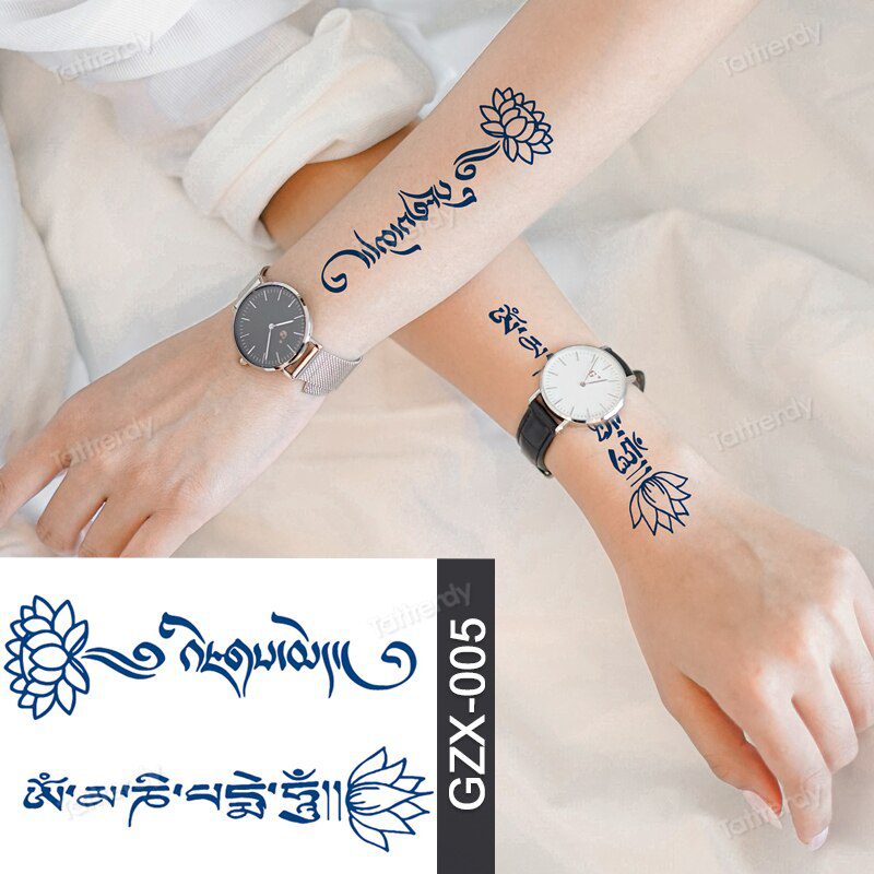 Juice Tatoo Sexy Waterproof Temporary Tattoo Wing Totem on Hand Arm Breast Waist Blue Tattoo Sticker Fake Tattoos for Men Women