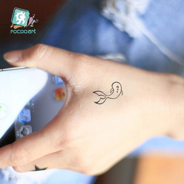 MB Classic Black Tatoo Cat Bird Fake Tattoo Tatuajes Hand Tatouage Body Waterproof Temporary Tattoo Sticker Small Taty