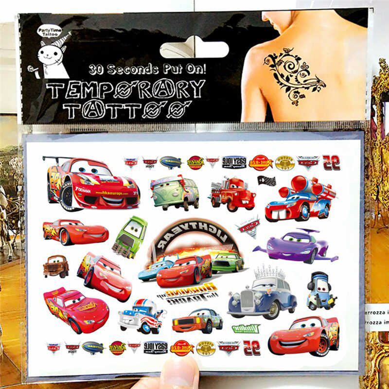 SHNAPIGN Train Thomas Car airplane Child Temporary Tattoo Body Art Flash Tattoo Stickers Waterproof Henna Tatoo Styling Sticker