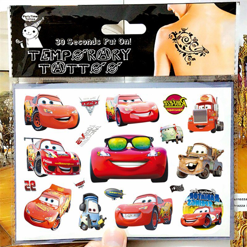 SHNAPIGN Train Thomas Car airplane Child Temporary Tattoo Body Art Flash Tattoo Stickers Waterproof Henna Tatoo Styling Sticker