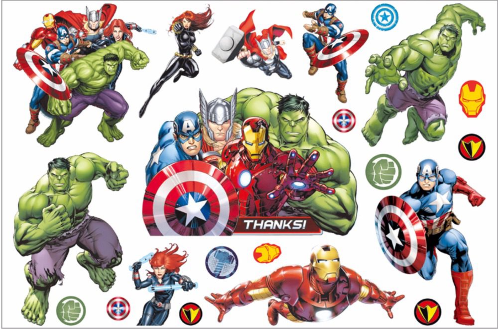 SHNAPIGN Hulk man Children Cartoon Temporary Tattoos Sticker Fashion Summer Style Elsa Waterproof Girls Kids Boys Hot