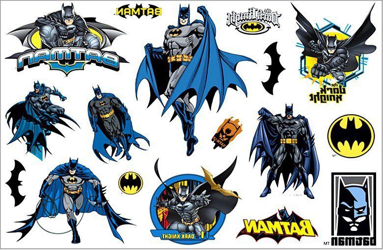 SHNAPIGN Dark Knight Batmen Child Temporary Tattoo Body Art Flash Tattoo Stickers 17*10cm Waterproof Henna Tatoo Styling Sticker