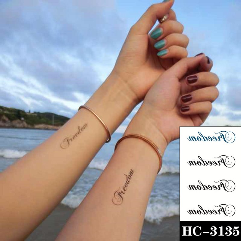 Waterproof Temporary Tattoo Sticker Black Switch Gun Bird Flower Letter Body Art Fake Tattoos Flash Tatoos Ear Arm for Men Women