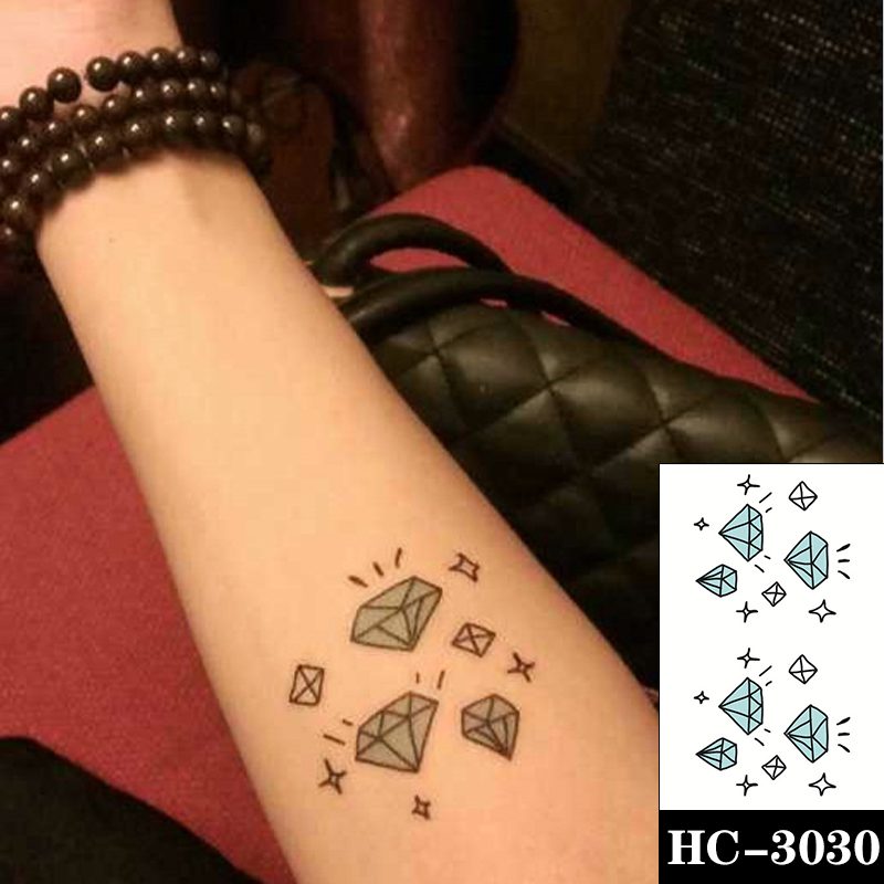 Waterproof Temporary Tattoo Sticker Black Switch Gun Bird Flower Letter Body Art Fake Tattoos Flash Tatoos Ear Arm for Men Women