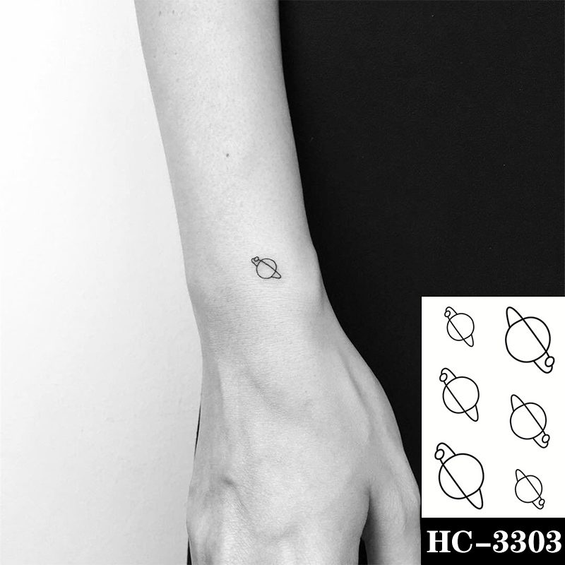 Waterproof Temporary Tattoo Sticker Black Switch Gun Bird Flower Letter Body Art Fake Tattoos Flash Tatoos Ear Arm for Men Women