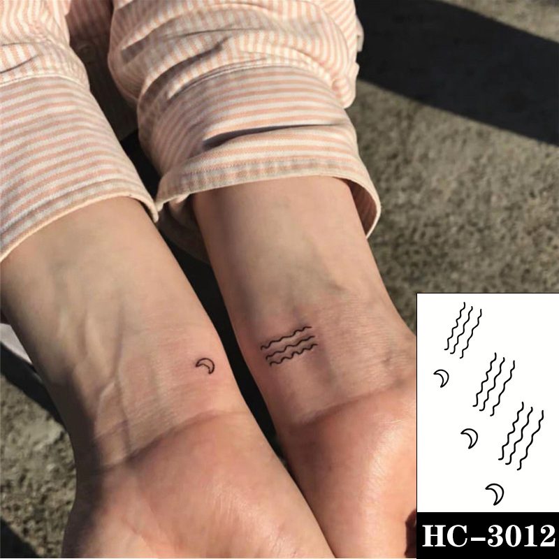 Waterproof Temporary Tattoo Sticker Black Switch Gun Bird Flower Letter Body Art Fake Tattoos Flash Tatoos Ear Arm for Men Women