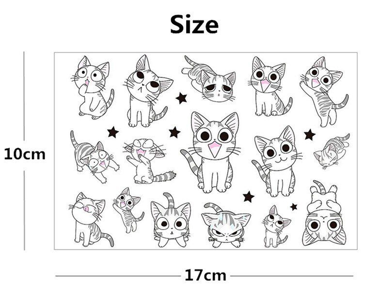 SHNAPIGN White Kitty Cats Child Temporary Body Art Flash Tattoo Sticker 10*17cm Waterproof Henna Fake Styling Tattoo Sticker