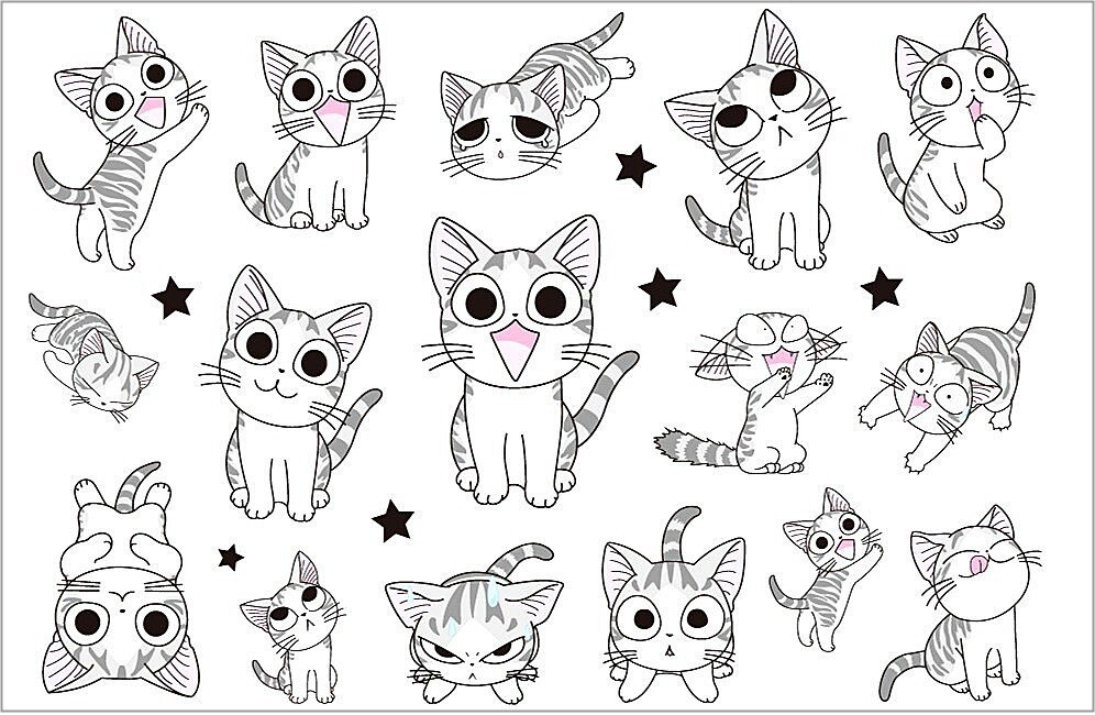 SHNAPIGN White Kitty Cats Child Temporary Body Art Flash Tattoo Sticker 10*17cm Waterproof Henna Fake Styling Tattoo Sticker