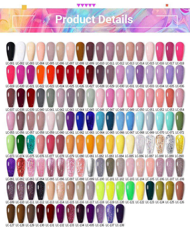 LILYCUTE 7ml Nail Gel Polish Semi Permanent Gel Varnish Base Top Coat UV LED Gel Varnish Soak Off Nail Art Gel Nail Polish