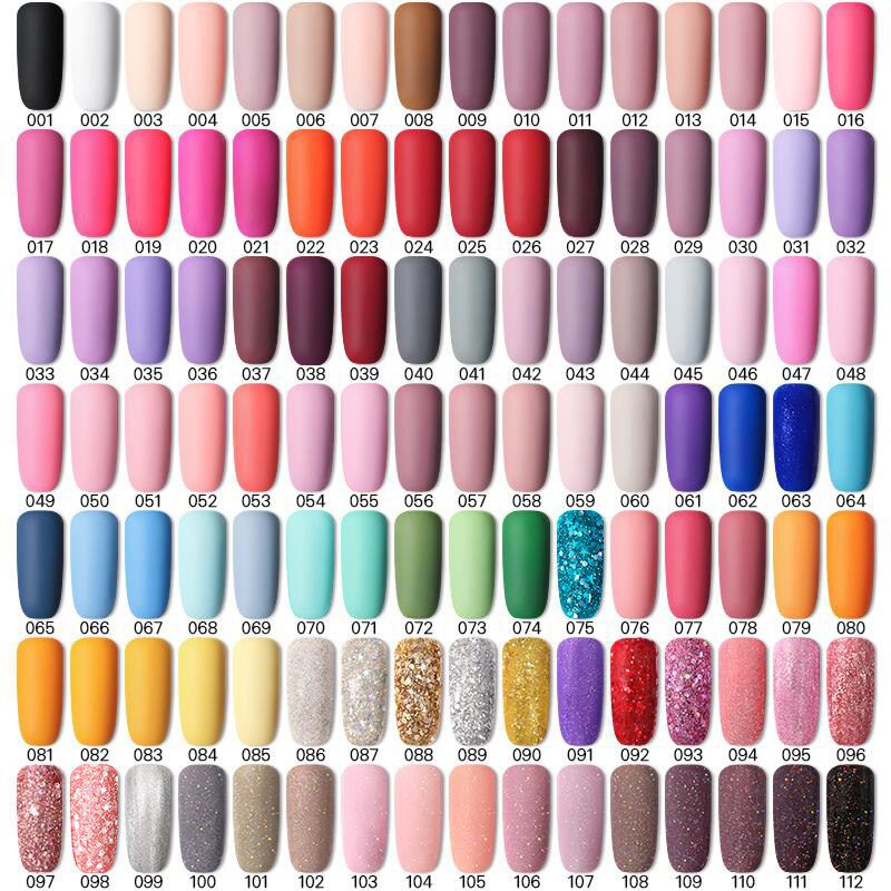 LILYCUTE 7ml UV Nail Gel Polish Autumn Winter Color Semi Permanent Matte Top Coat Needed Soak Off UV LED Nail Art Gel Varnish