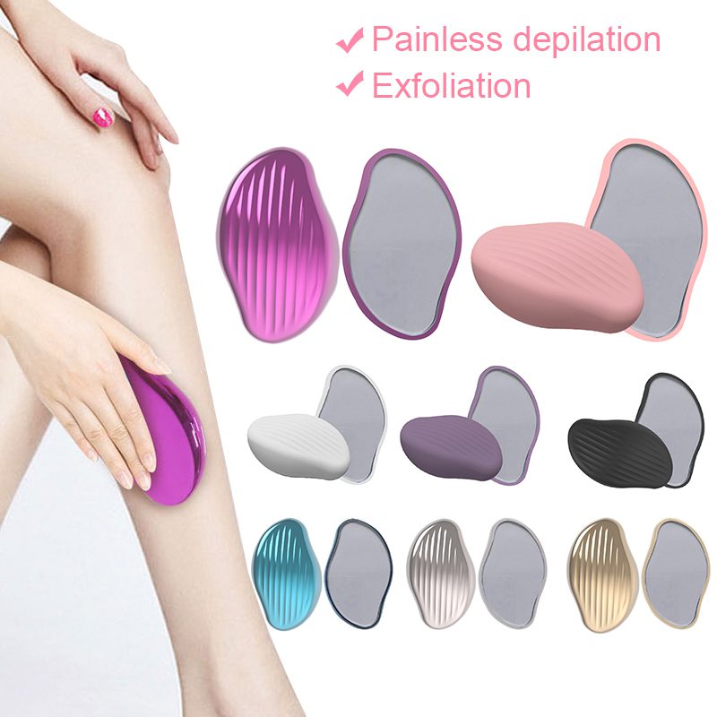 Painless Hot Crystal Physical Hair Removal Epilator Reusable Eraser Glass Hair Remover Easy Cleaning Body Care Depilation Tool