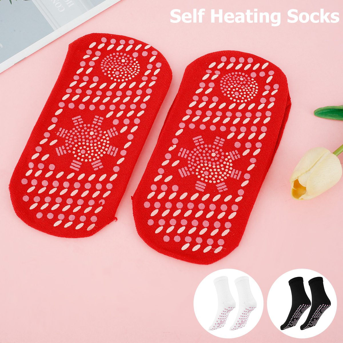 Self-Heating Socks Anti-Fatigue Winter Outdoor Warm Heat Insulated Socks Thermal Socks for Hiking Camping Cycling Skiing