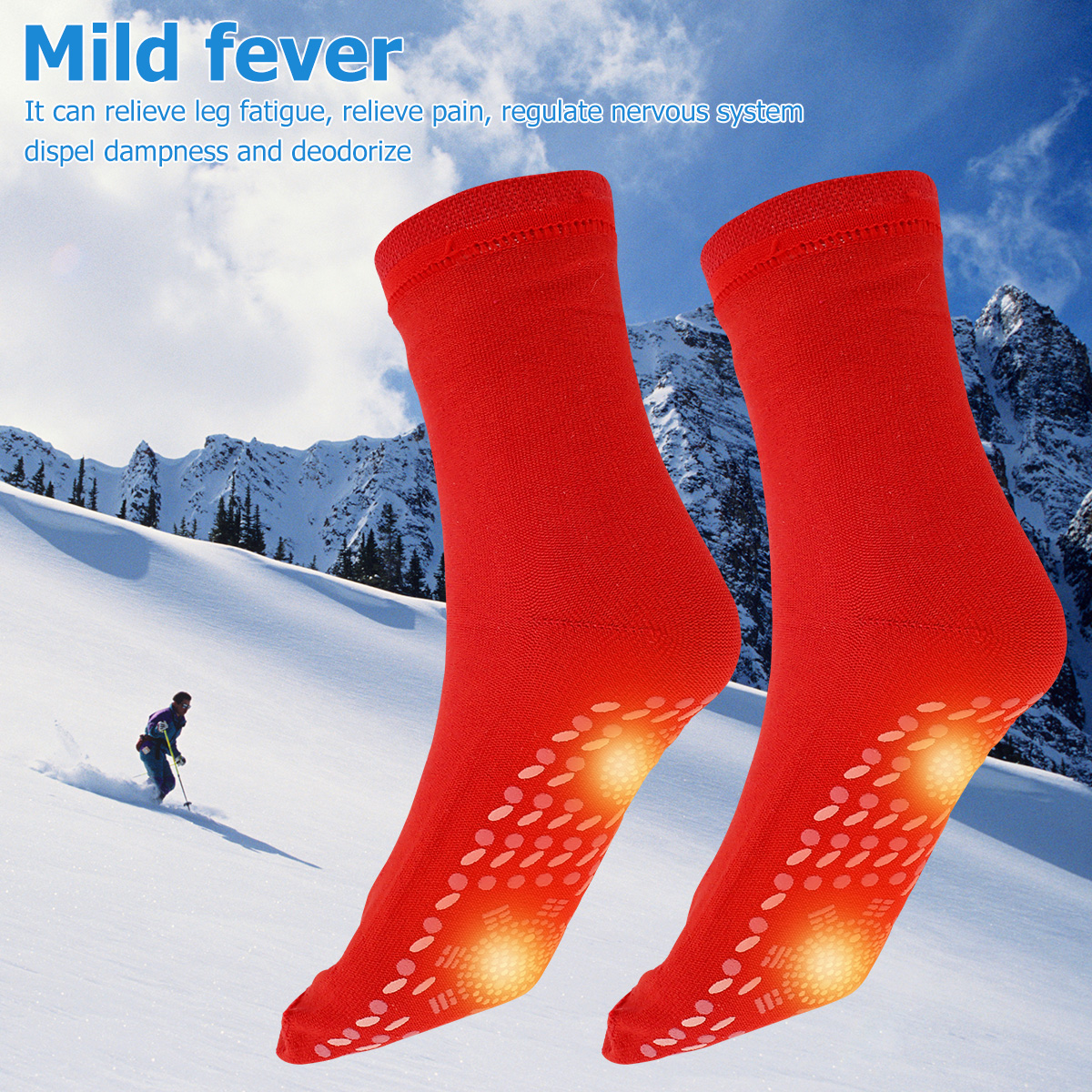 Self-Heating Socks Anti-Fatigue Winter Outdoor Warm Heat Insulated Socks Thermal Socks for Hiking Camping Cycling Skiing