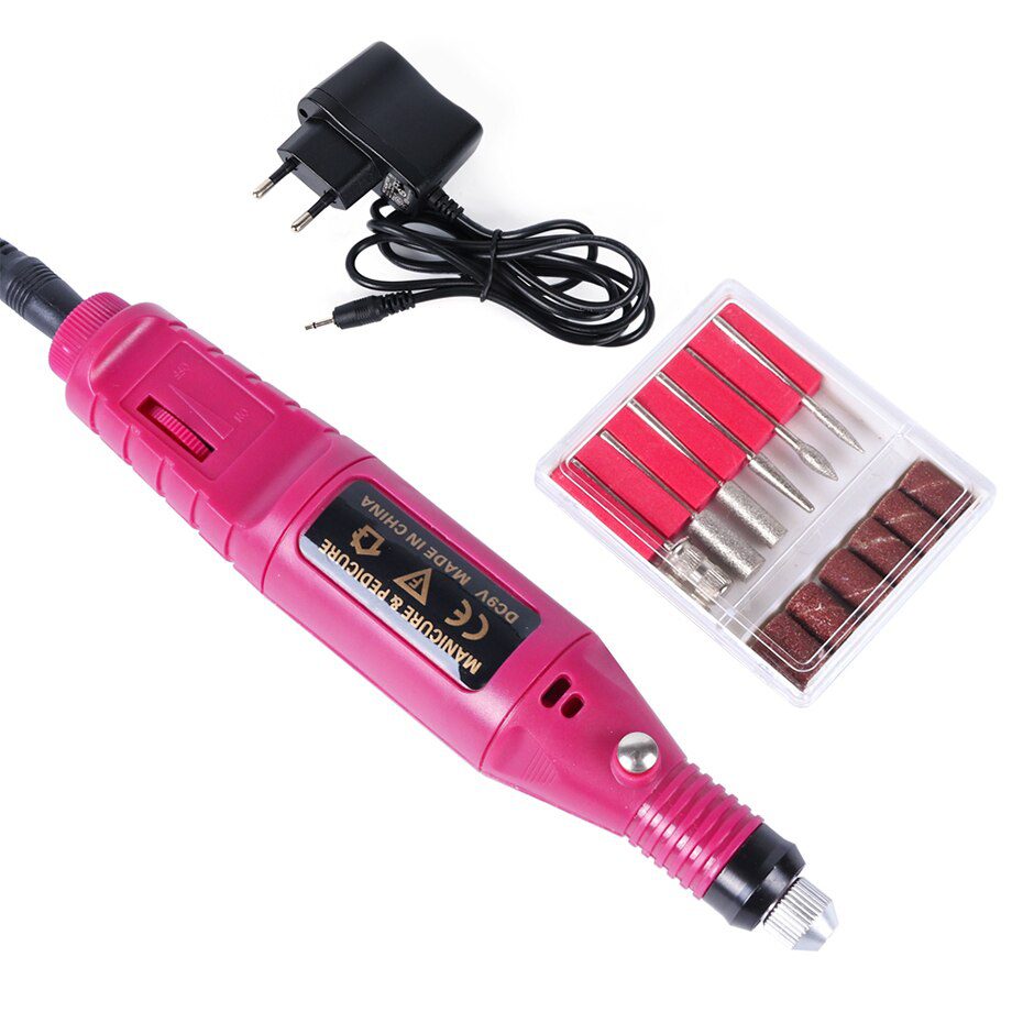 Professional Nail Drill Machine Electric Manicure Milling Cutter Set Nail Files Drill Bits Gel Polish Remover Tools TRHBS-011P-1