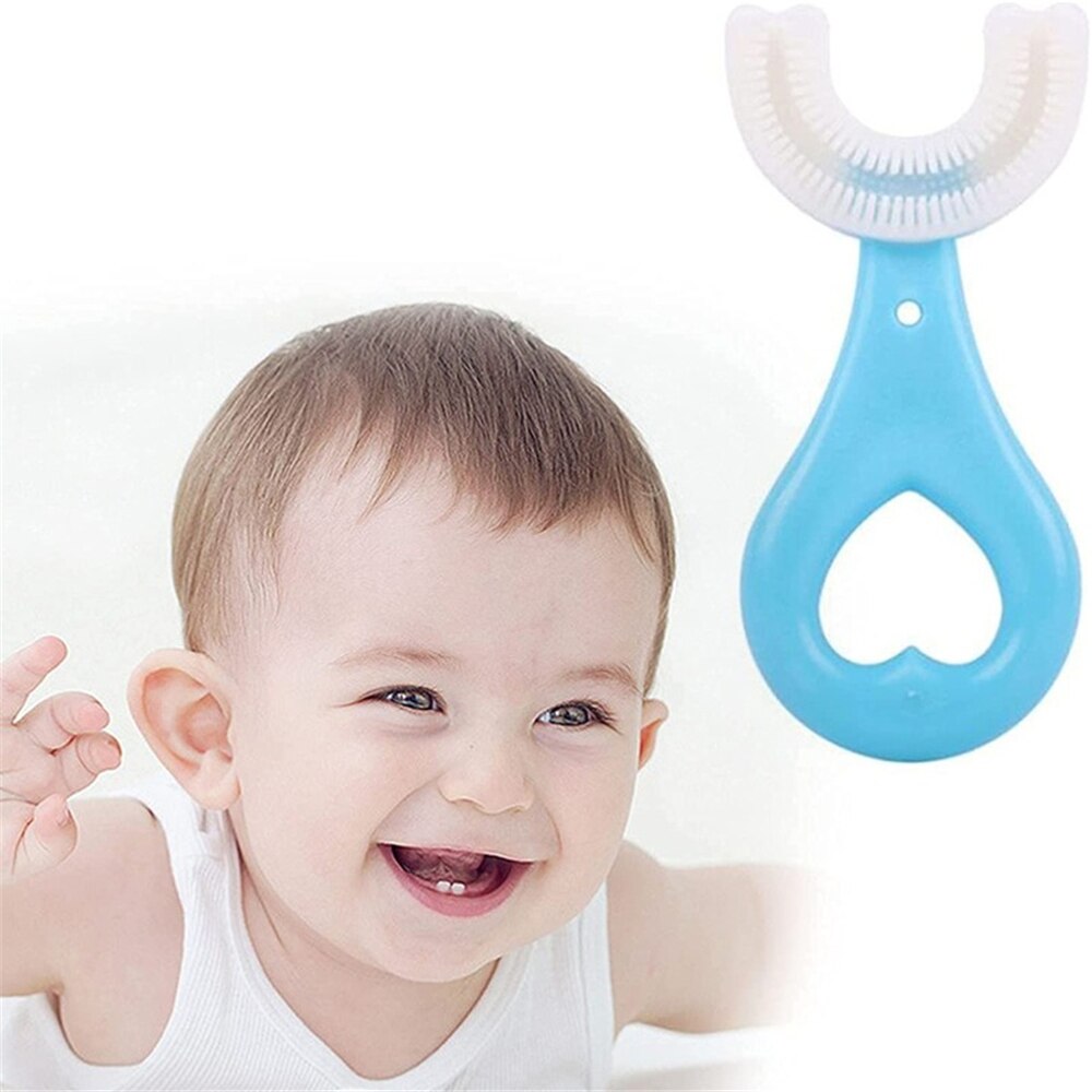 Toothbrush Children 360 Degree U-shaped Child Toothbrush Teethers Brush Silicone Kids Teeth Oral Care Cleaning