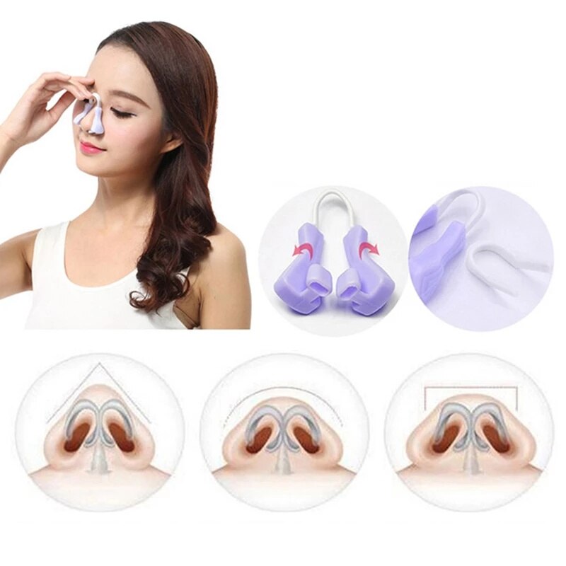 Nose Shaper Clip Nose Up Lifting Shaping Bridge Straightening Slimmer Device Silicone Nose Slimmer No Painful Hurt Beauty Tools