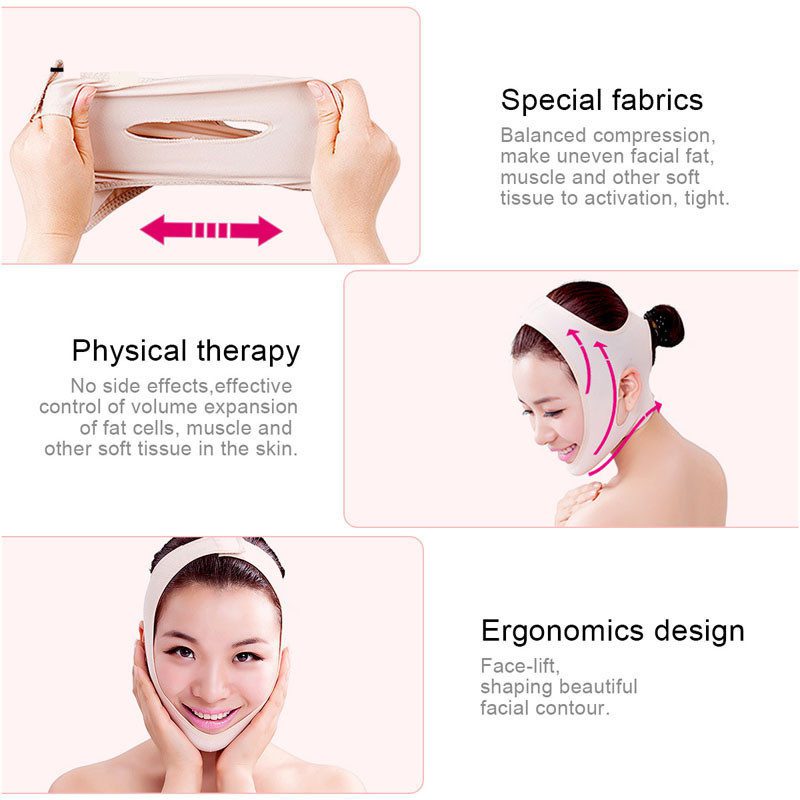 Delicate Facial Thin Face Mask Slimming Bandage Skin Care Belt Shape And Lift Reduce Double Chin Face Mask Face Thining Band