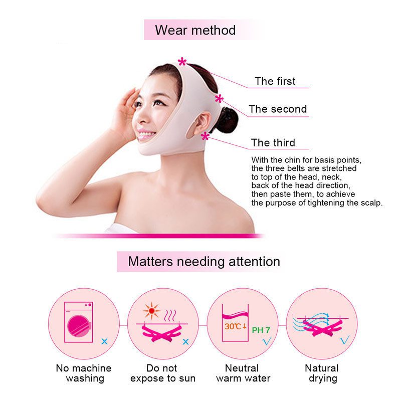 Delicate Facial Thin Face Mask Slimming Bandage Skin Care Belt Shape And Lift Reduce Double Chin Face Mask Face Thining Band