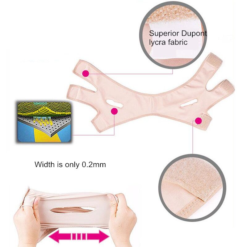 Delicate Facial Thin Face Mask Slimming Bandage Skin Care Belt Shape And Lift Reduce Double Chin Face Mask Face Thining Band