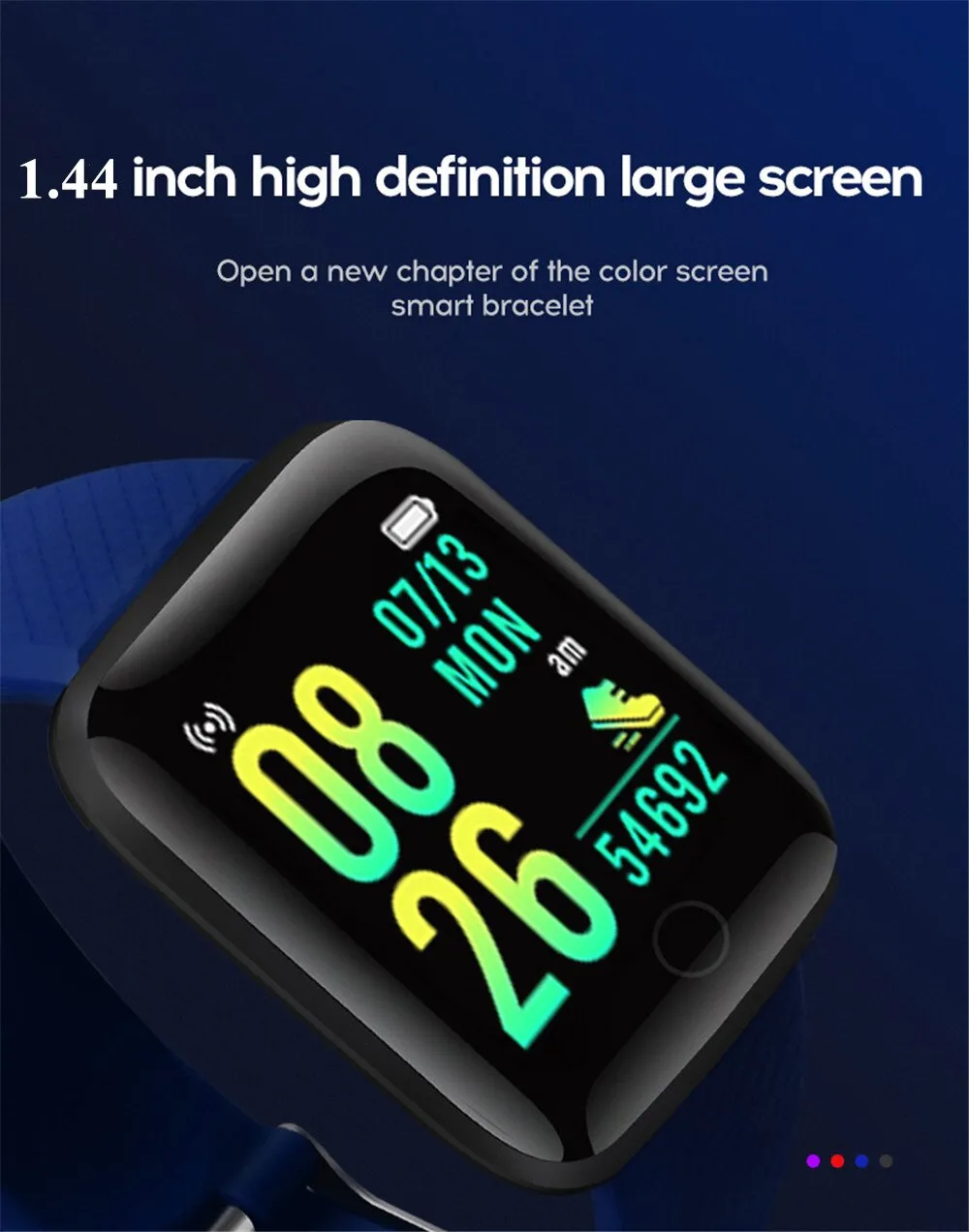 116plu Real Stepcount Smart Watch Multi Function Step Connected Smart Watch For Men And Women Suitable For And Android