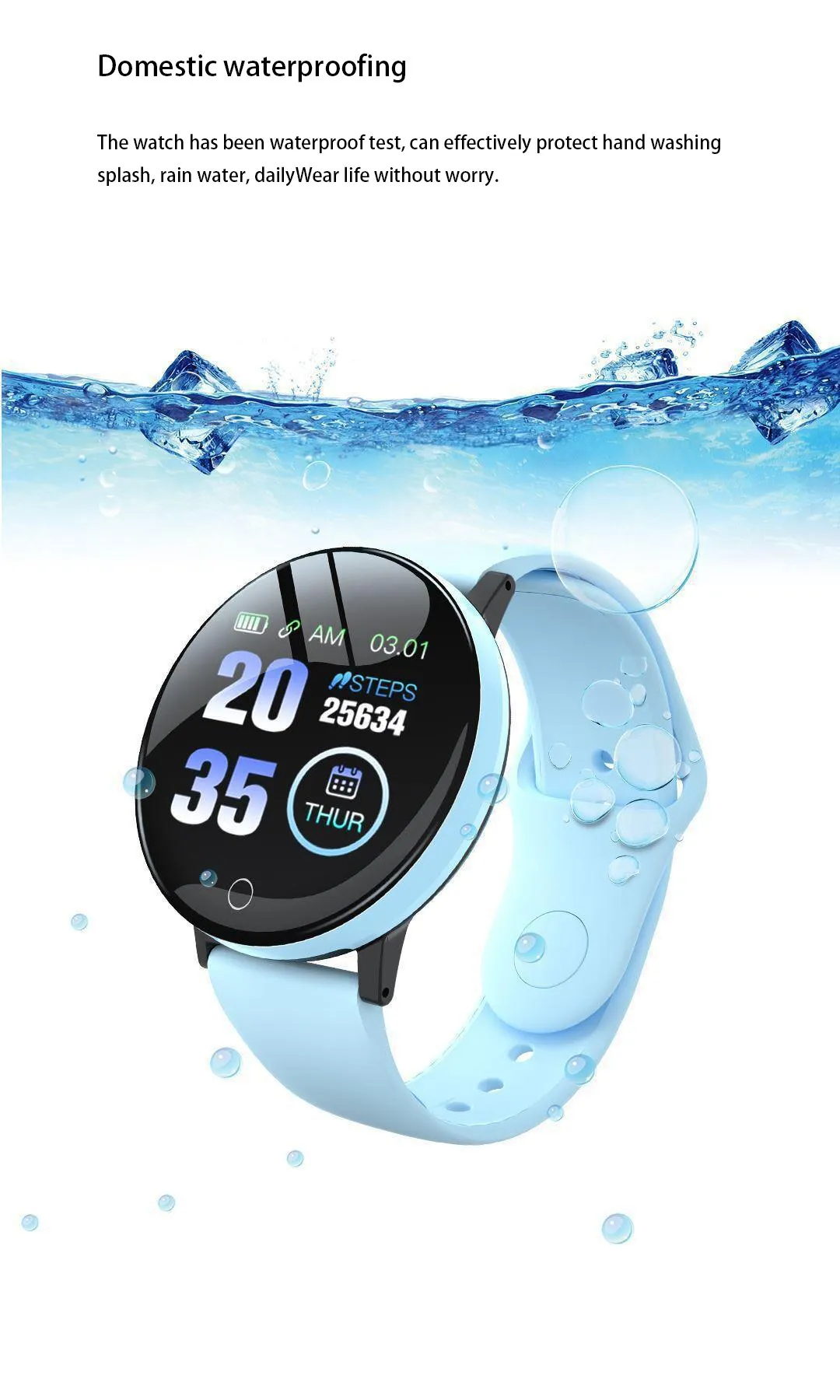 B41 Real Stepcount Smart Watch Multi Function Step Connected Smart Watch For Men And Women Suitable For And Android
