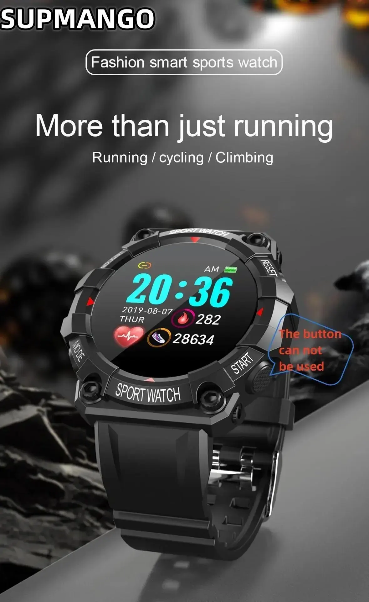 B33 Real Stepcount Smart Watch Multi Function Step Connected Smart Watch For Men And Women Suitable For And Android