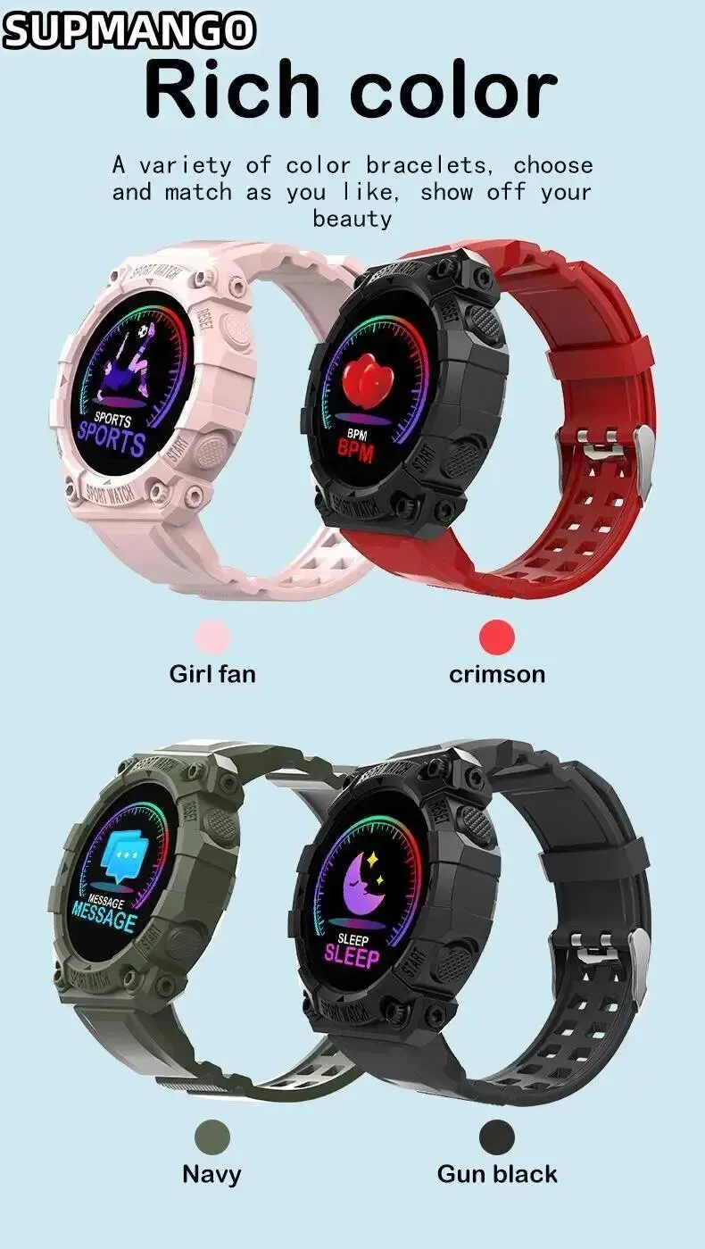 B33 Real Stepcount Smart Watch Multi Function Step Connected Smart Watch For Men And Women Suitable For And Android
