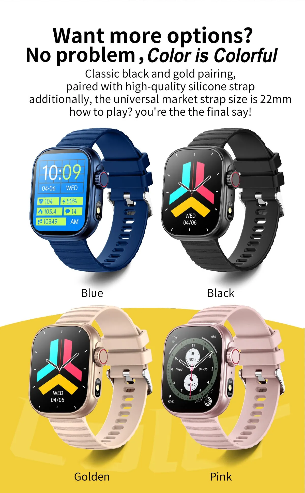 SENBONO Smart Watch Men Women LED Flashlight 100+ Sport Modes Fitness Tracker Body Temperature 2.01” Screen Smartwatch Men Women SENBONO Smart Watch Men Women LED Flashlight 100+ Sport Modes Fitness Tracker Body Temperature 2.01” Screen Smartwatch Men Women