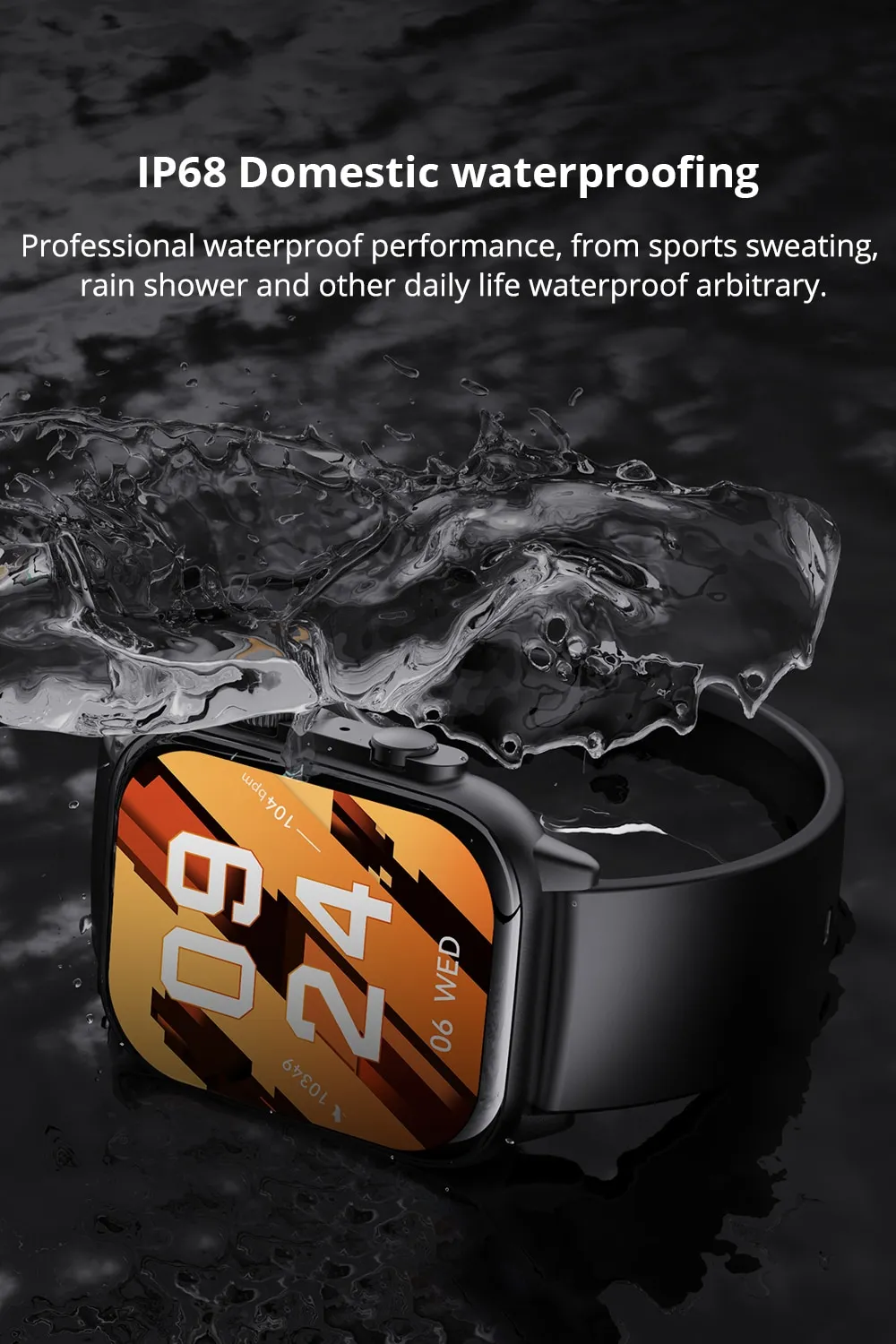 COLMI C81 2.0 Inch AMOLED Smartwatch Support AOD 100 Sports Modes IP68 Waterproof Smart Watch Men Women PK Ultra Series 8