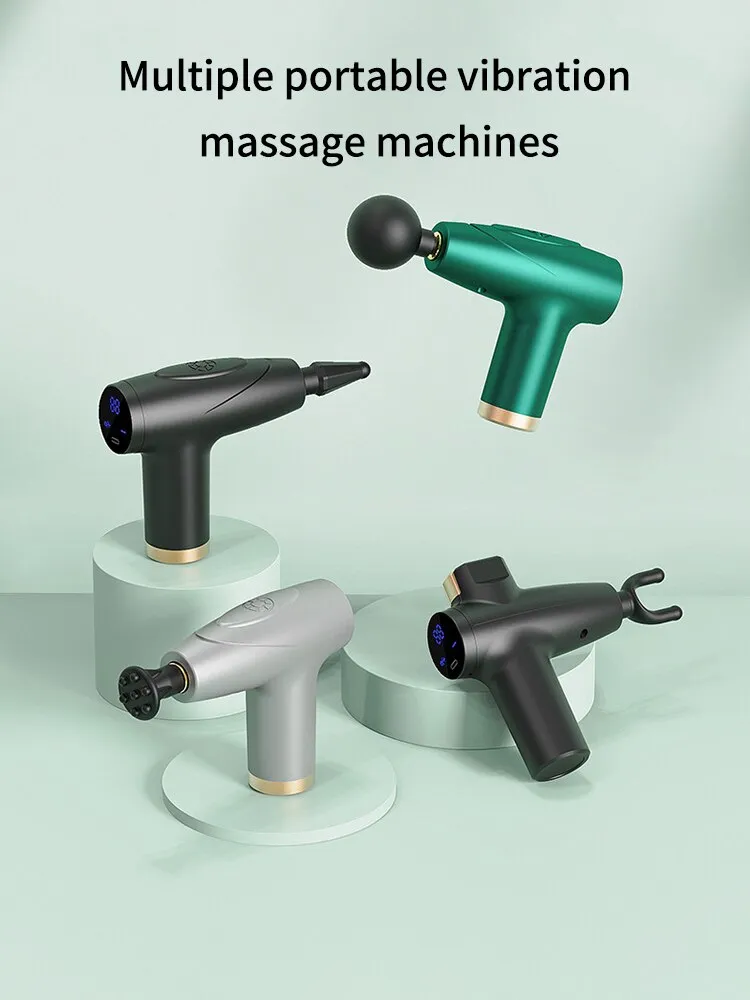 Multi Mode Of Mini Fascia Guns According To Muscle Relaxation Massage Vibrating Massage Instrument Body Pain Relieves Fitness 3C