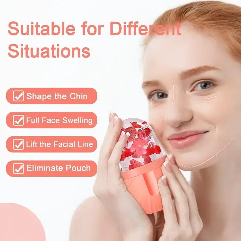 Ice Facial Roller Skin Care Beauty Lifting Contouring Tools Ice Cube Trays Ice Globe Balls Face Massager Skin Care Tool Ice Facial Roller Skin Care Beauty Lifting Contouring Tools Ice Cube Trays Ice Globe Balls Face Massager Skin Care Tool
