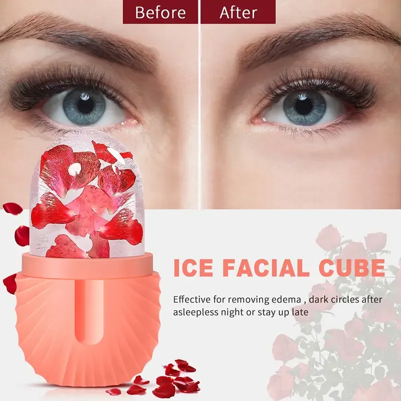 Ice Facial Roller Skin Care Beauty Lifting Contouring Tools Ice Cube Trays Ice Globe Balls Face Massager Skin Care Tool