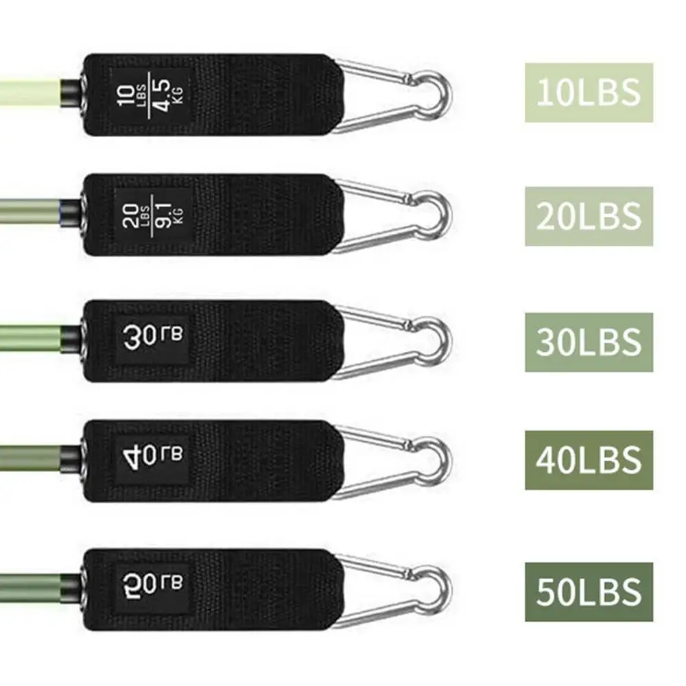 Workout Bands Set 11pcs Elastic Workout Bands Elastic Bands For Strength Training For Men And Women Workout Equipment