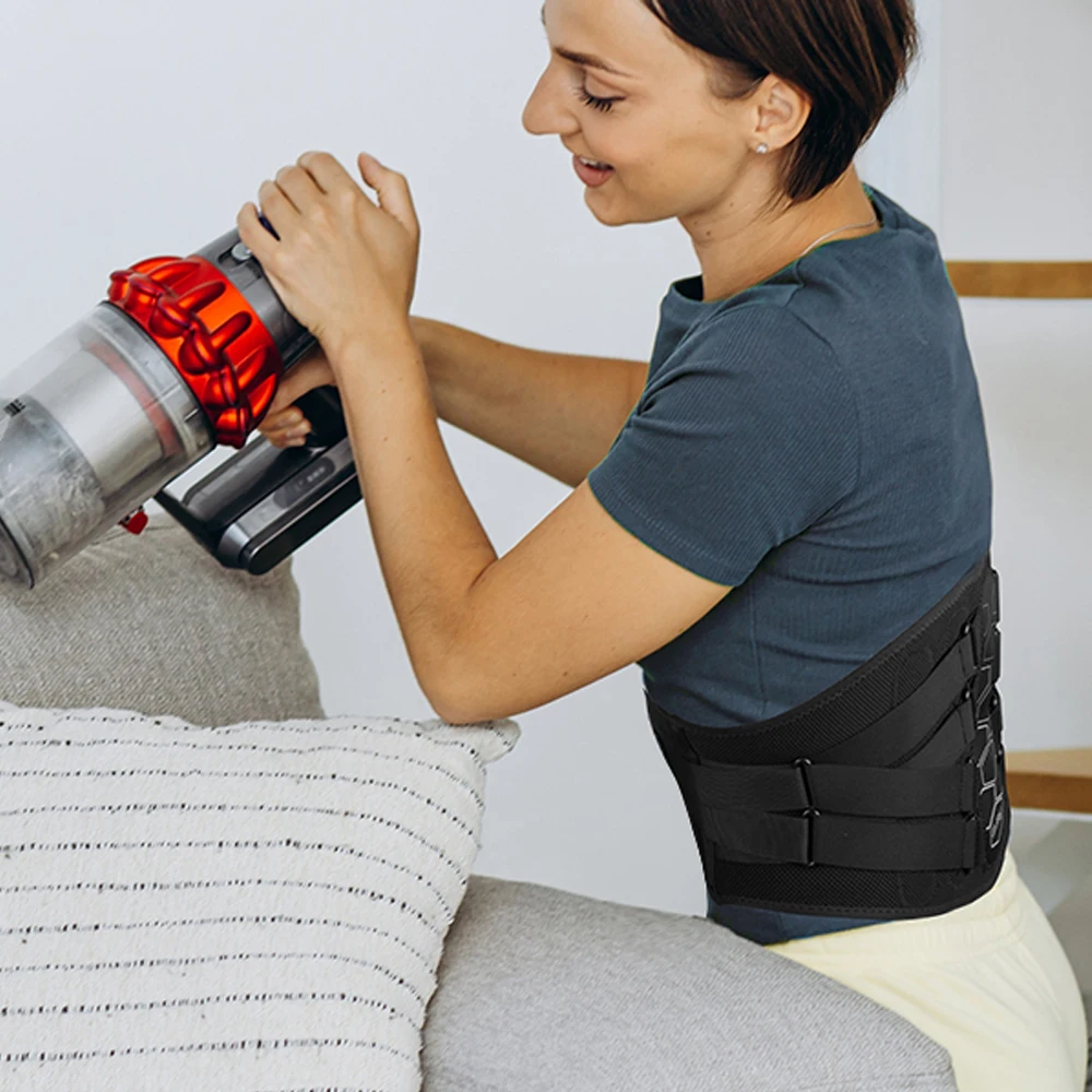 Back Brace for Lower Back Pain, Sciatica, Herniated Disc, Scoliosis, Back Support Belt with Soft Pad, Lightweight Lumbar Support Back Brace for Lower Back Pain, Sciatica, Herniated Disc, Scoliosis, Back Support Belt with Soft Pad, Lightweight Lumbar Support