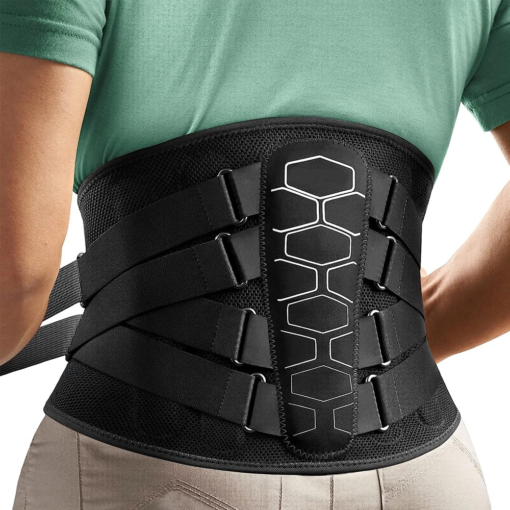 Back Brace for Lower Back Pain, Sciatica, Herniated Disc, Scoliosis, Back Support Belt with Soft Pad, Lightweight Lumbar Support Back Brace for Lower Back Pain, Sciatica, Herniated Disc, Scoliosis, Back Support Belt with Soft Pad, Lightweight Lumbar Support