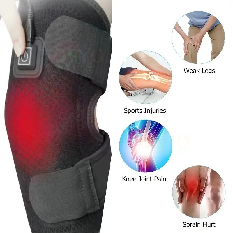 Electric Knee Heating Pad USB Heated Knee Brace Support for Arthritis Joint Old Cold Leg Knee Warmer