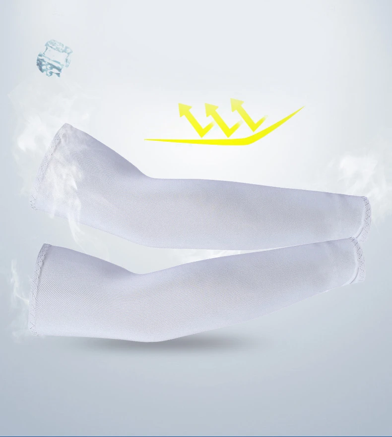 2Pcs Unisex Cooling Arm Sleeves Cover Sports Running UV Sun Protection Outdoor Men Fishing Cycling Sleeves for Hide Tattoos