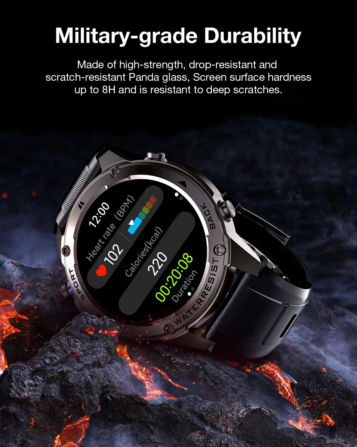 BlitzWolf BW-Voyager1 1.43 inch AMOLED Double Straps Compass & Barometer 10ATM Waterproof bluetooth Call Heart Rate Smart Watch BlitzWolf BW-Voyager1 1.43 inch AMOLED Double Straps Compass & Barometer 10ATM Waterproof bluetooth Call Heart Rate Smart Watch